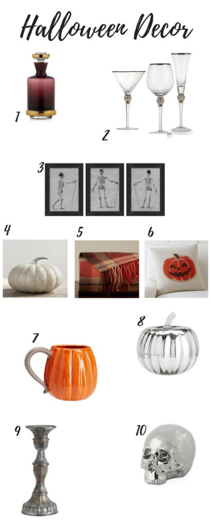collage of Halloween Home Decor