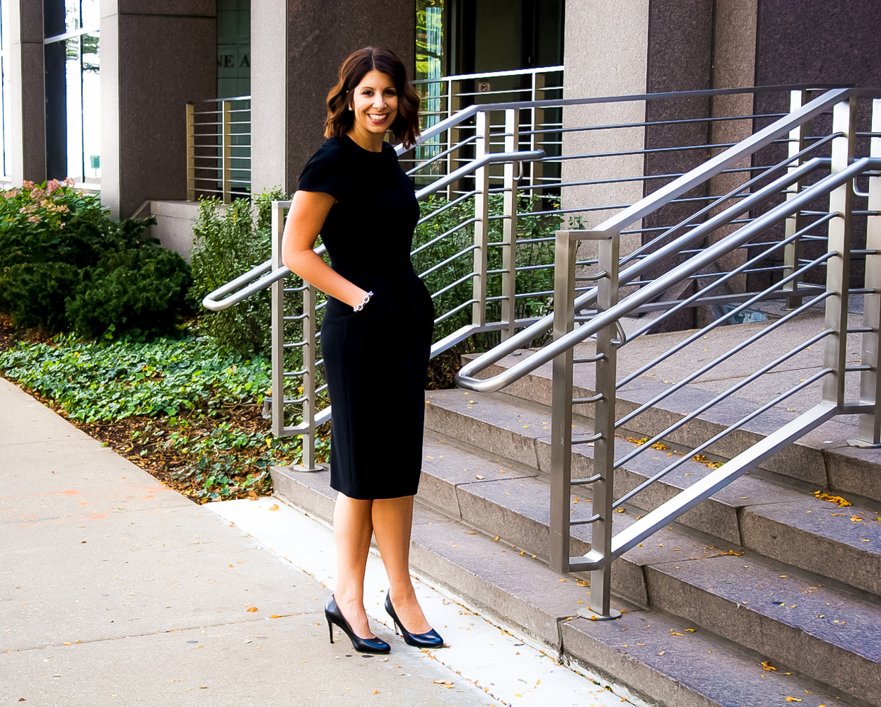 black dress for work