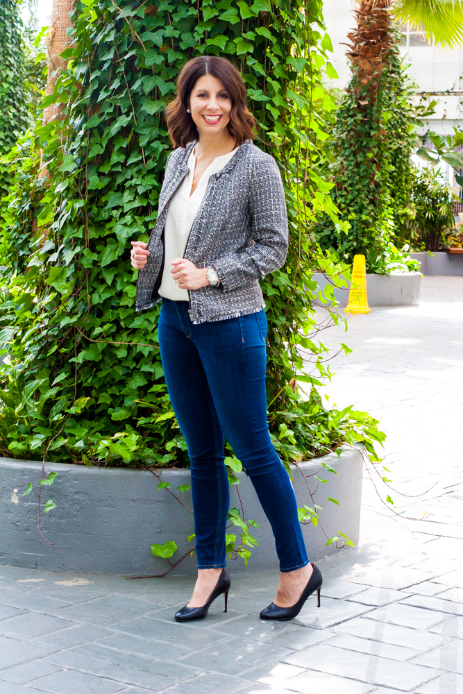 One Tweed Blazer Four Ways - Later Ever After, BlogLater Ever