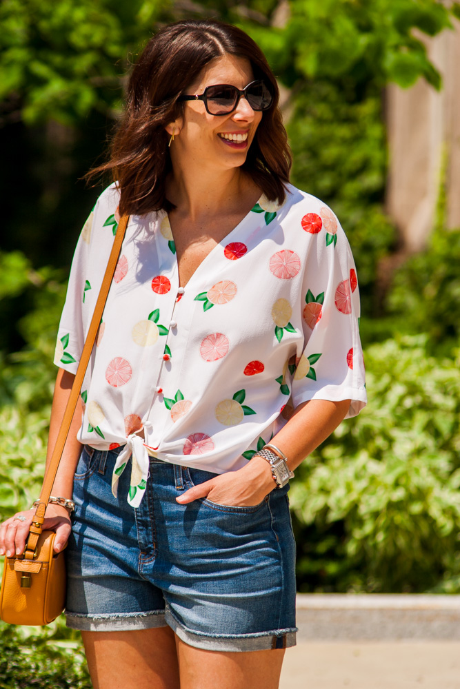 fruit top easy summer outfit