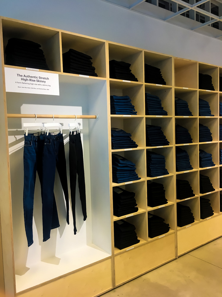 everlane denim wall