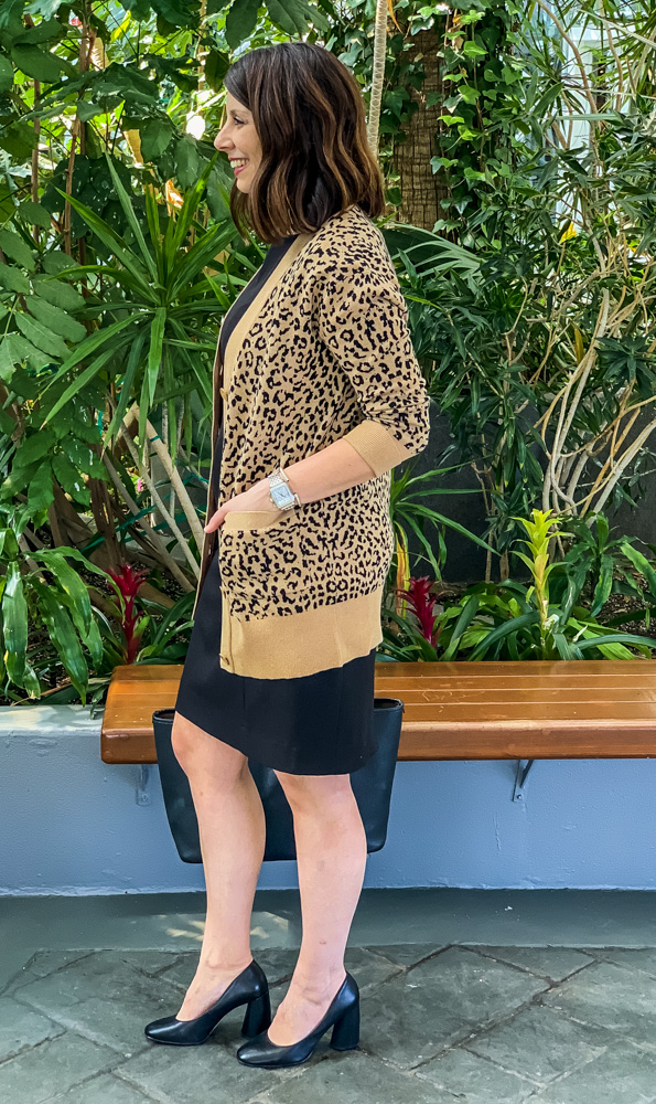 leopard print cardigan