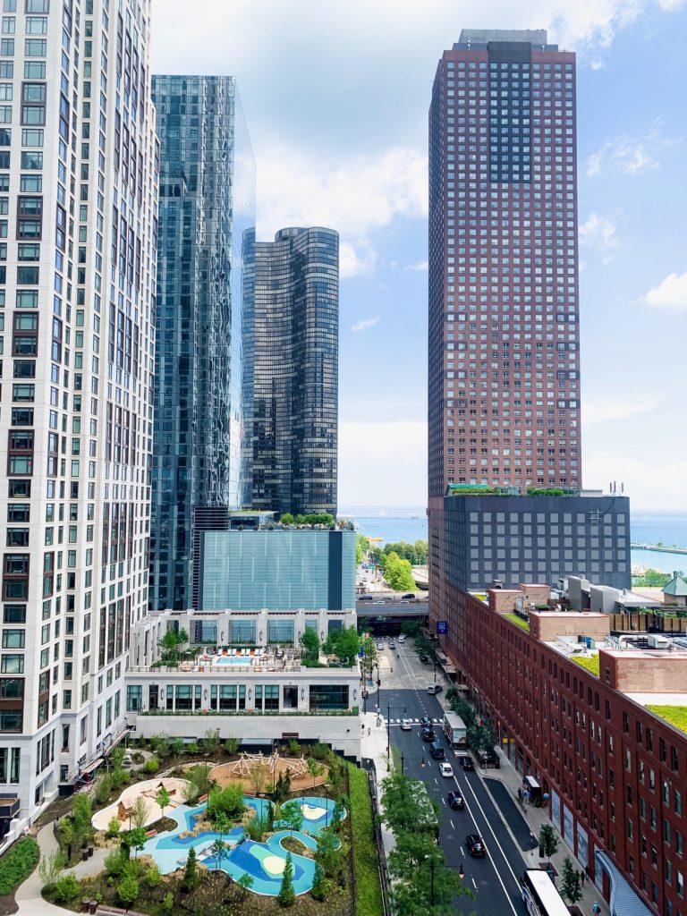 view of tall buildings