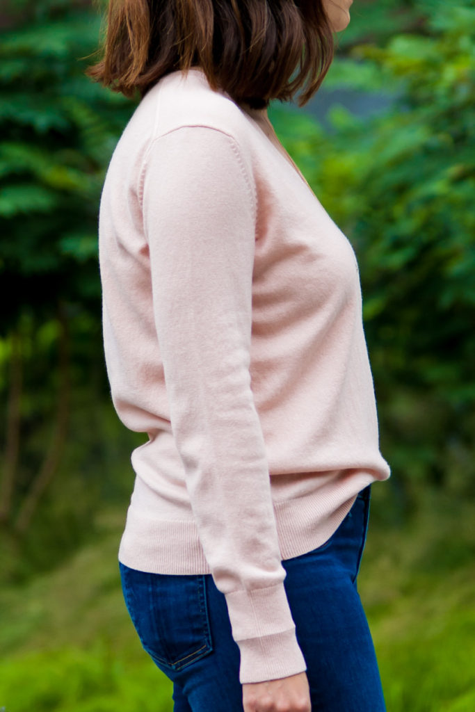 vneck cashmere sweater