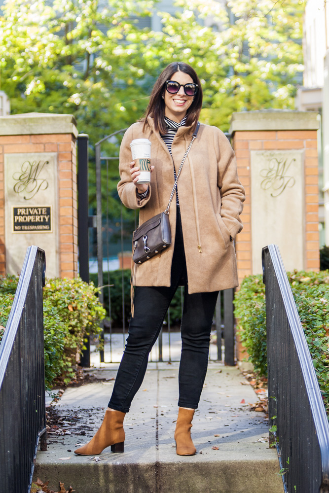 woman wearing J.Crew Winter Coat: The Cocoon Coat