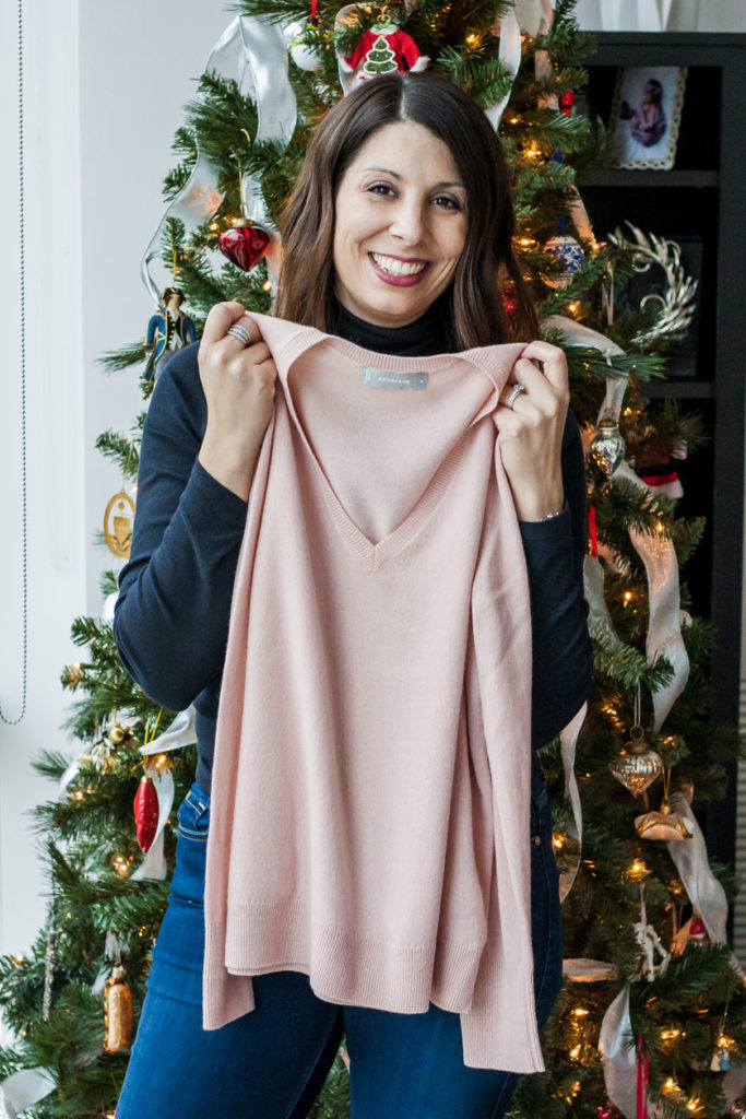Everlane cashmere wrap sweater sale