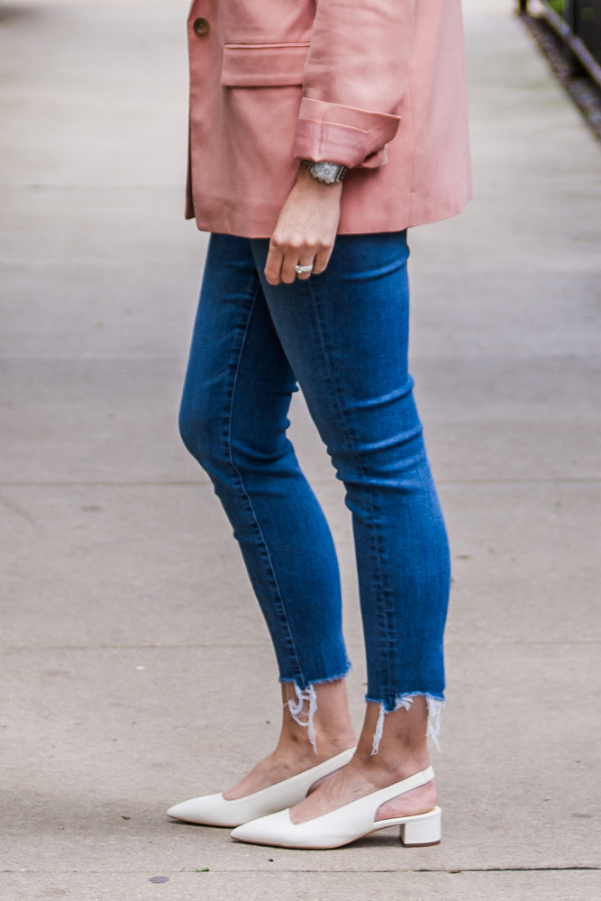 distressed jeans