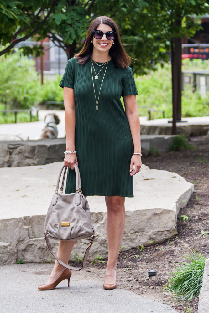 how to style a shirt dress for work