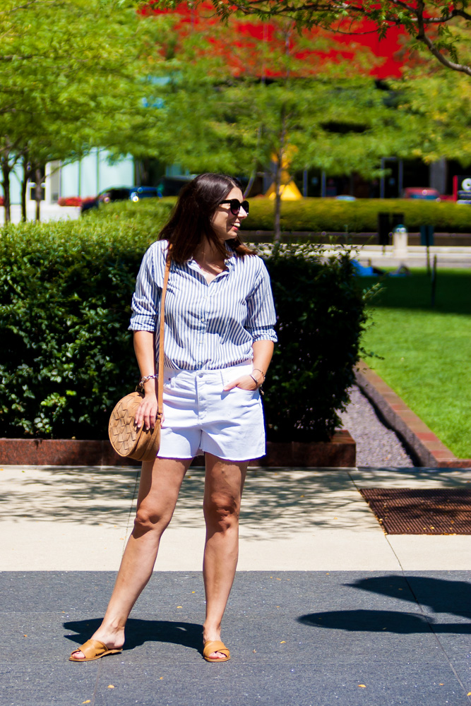 Blue and White Striped Shirt - Later Ever After, BlogLater Ever