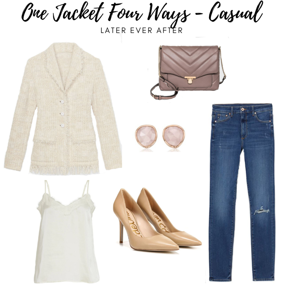 tweed blazer outfit