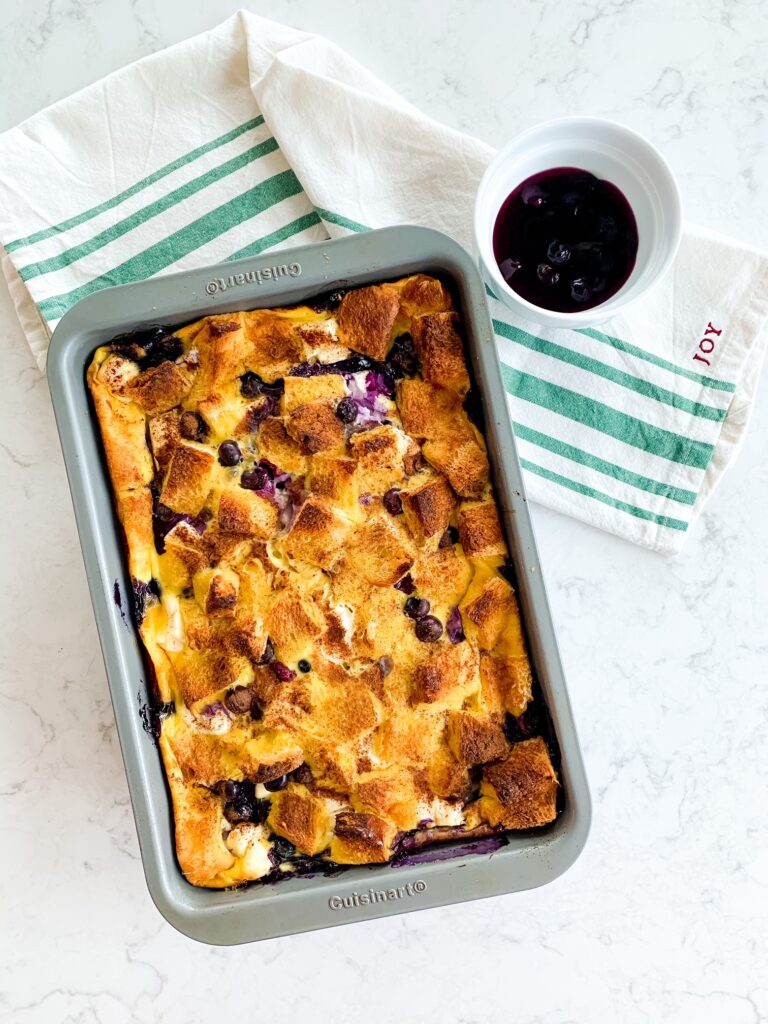 blueberry french toast for Sunday breakfast idea