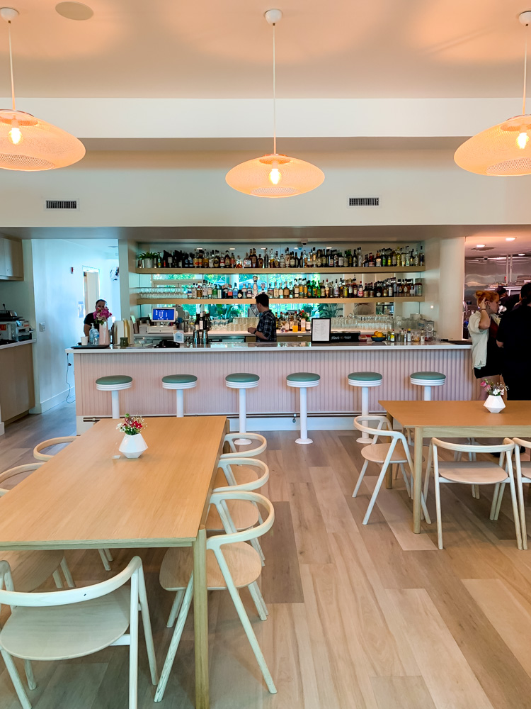 interior of a cafe