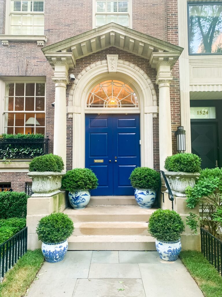 house with blue door for post pandemic lifestyle