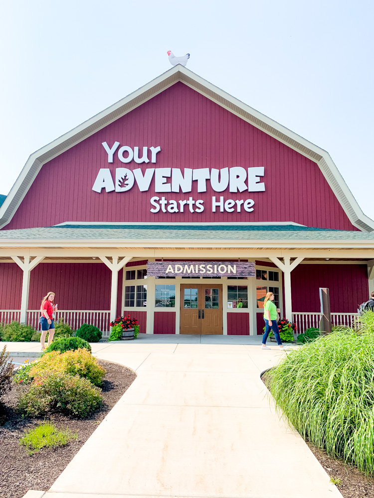 exterior of the Fair Oaks Farm adventure