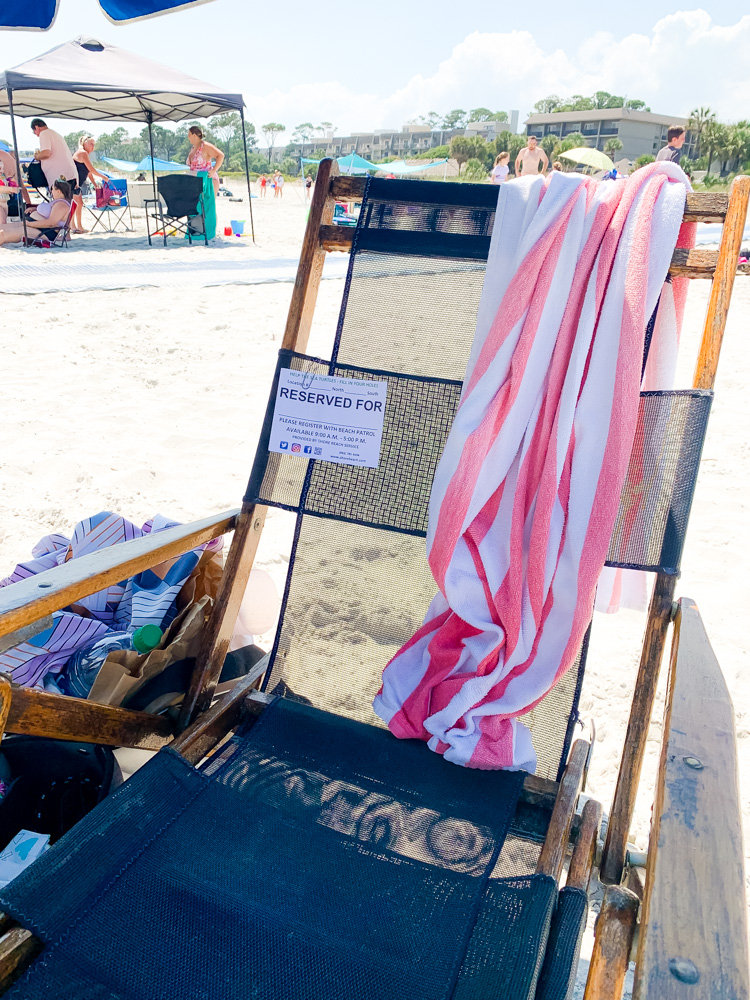 seat at the beach 