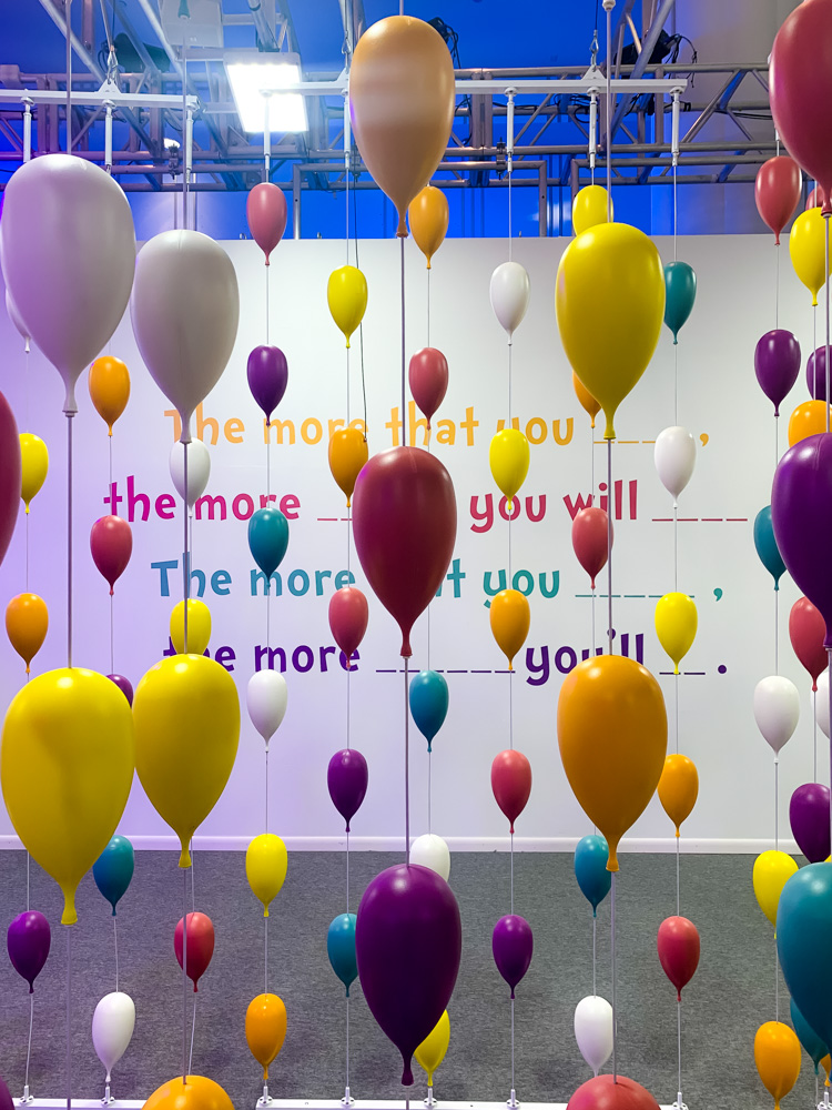 balloon maze at the dr. seuss experience