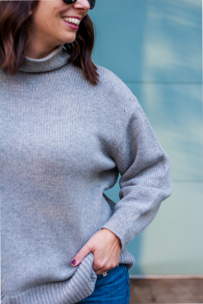 closeup details of Plush Cashmere Sweater 