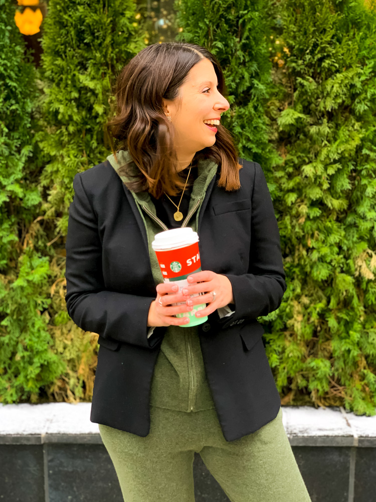 woman wearing black Classic Blazers