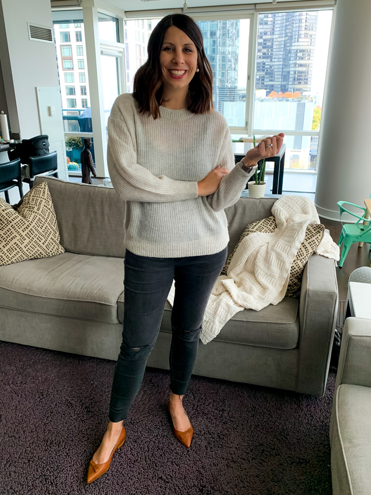 woman in Everlane Sweaters Alpaca Oversized Sweater