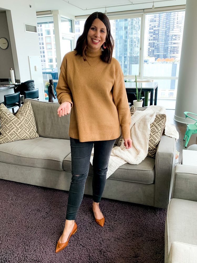 woman wearing Cozy Stretch Pullover 