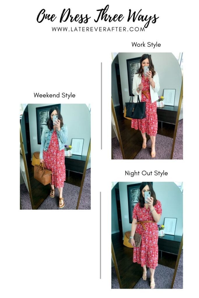 three ways to style a Floral Spring Dress