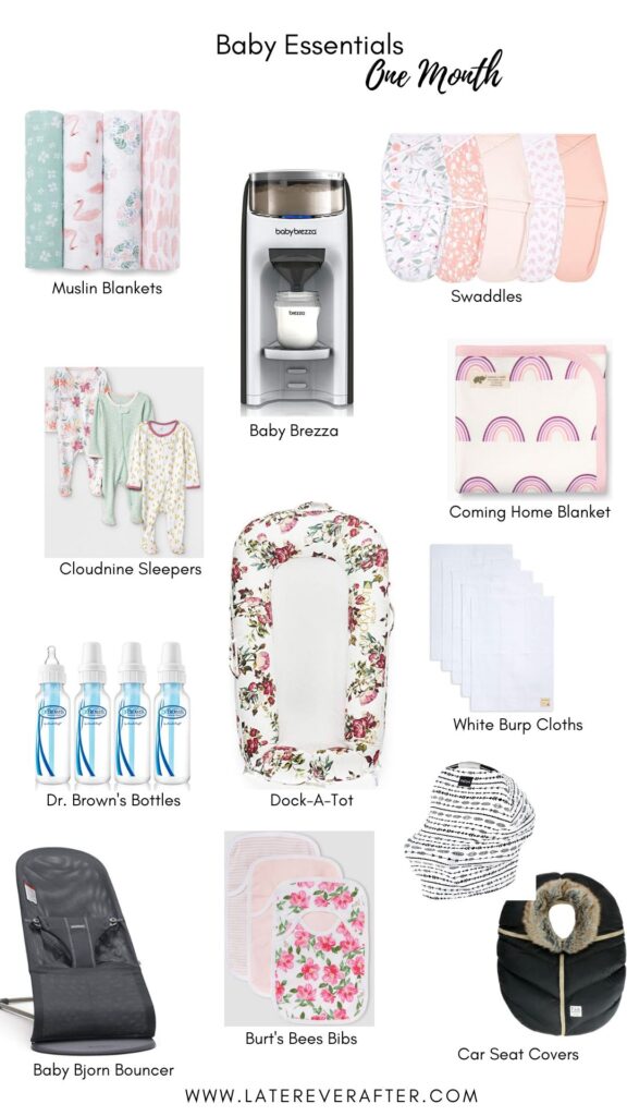 collage of Newborn Essentials