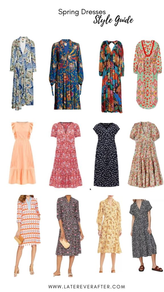 collage of 12 Spring Dresses