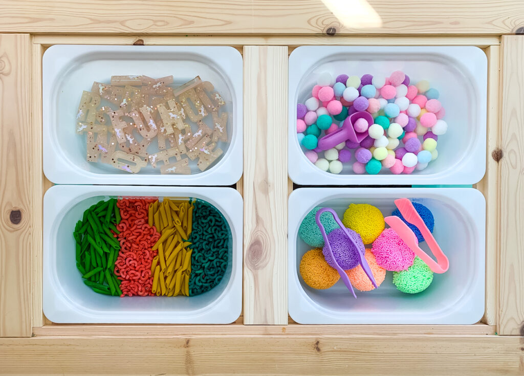 how to create a sensory table