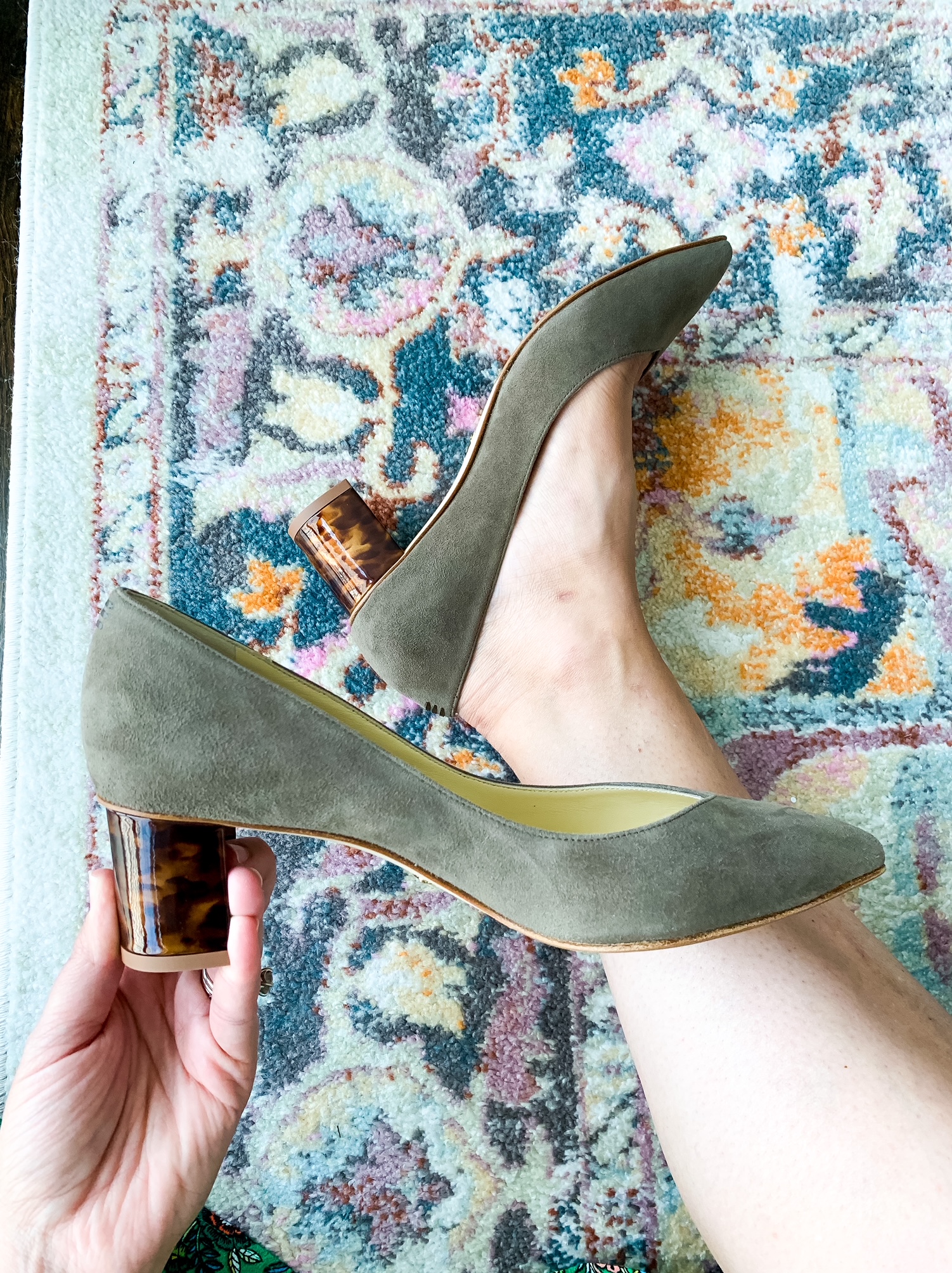 grey heels for fall work wardrobe