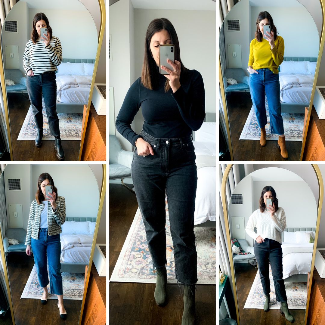 Business casual female jeans clearance