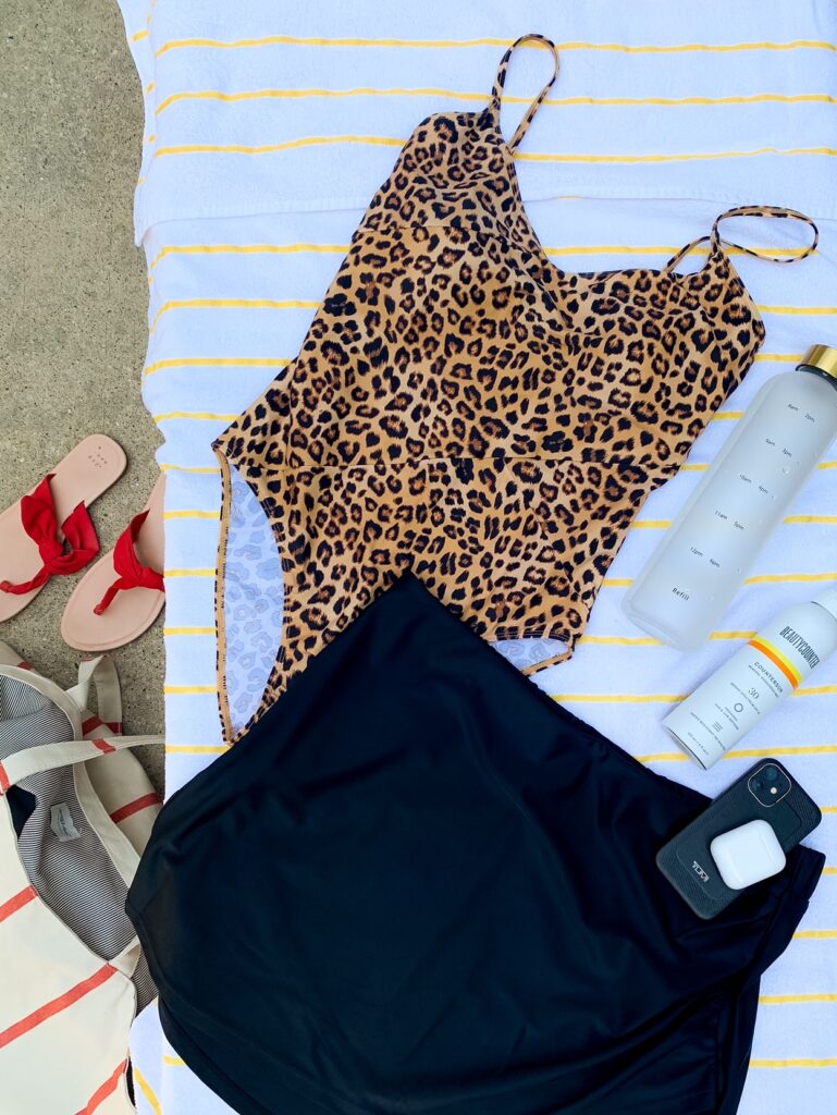 summersalt swimwear review with leopard print bathing suit