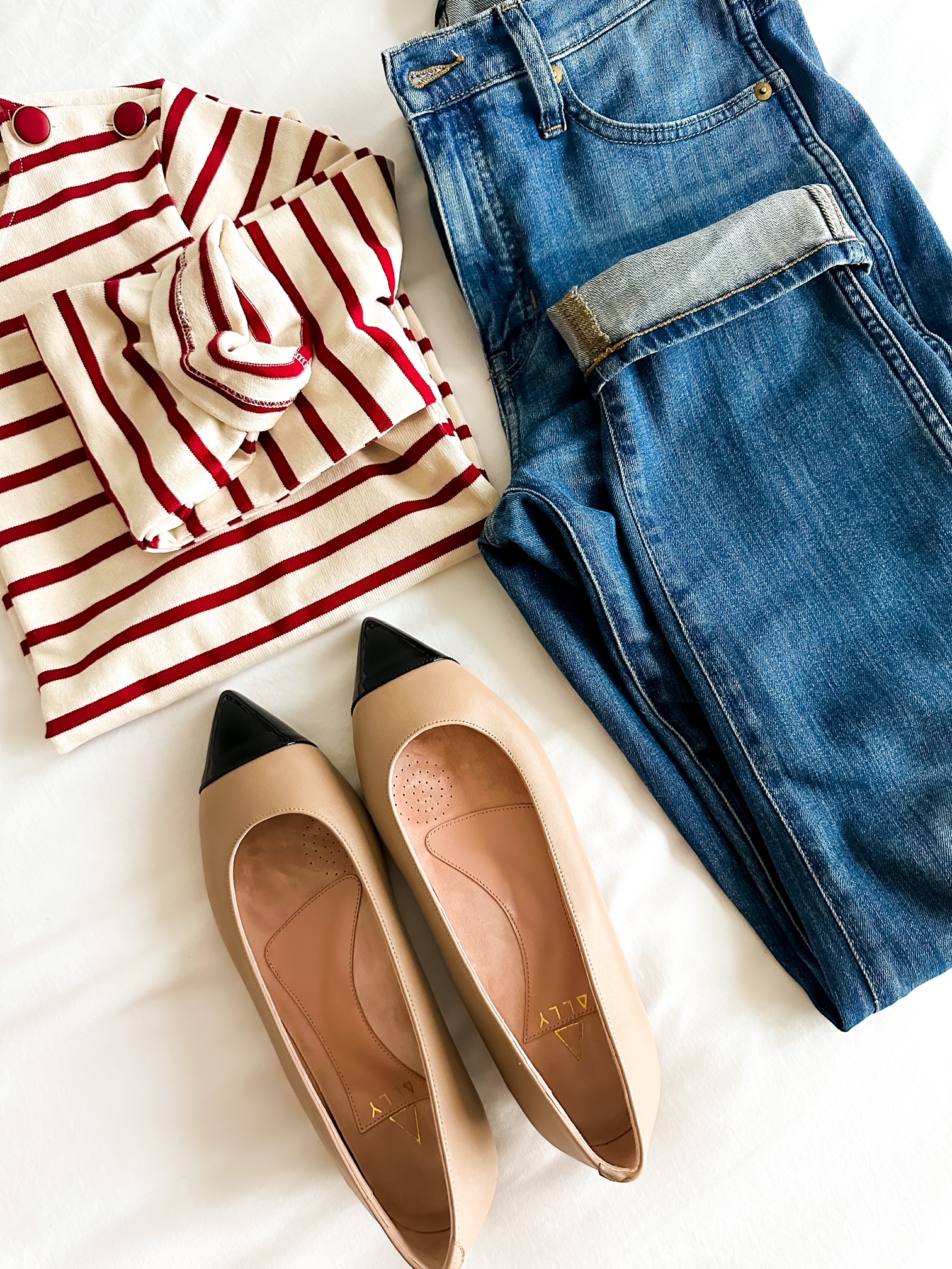 French Inspired Flair Bossy Beige Leather FlatsLater Ever After A Chicago Based Life Style and Fashion Blog