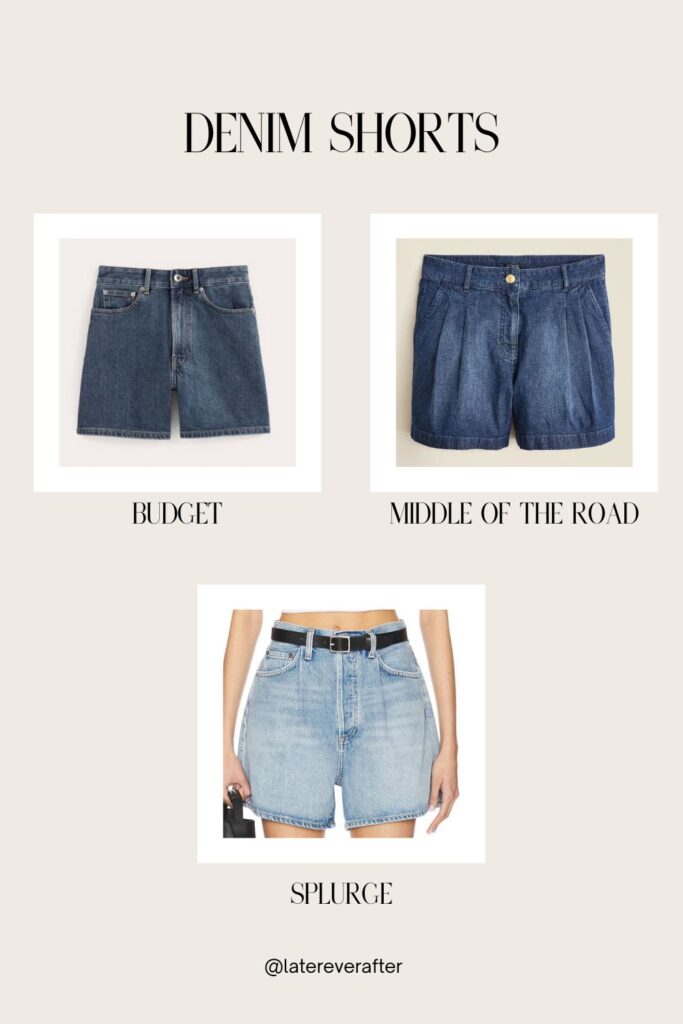 summer staple denim shorts, denim shorts for summer